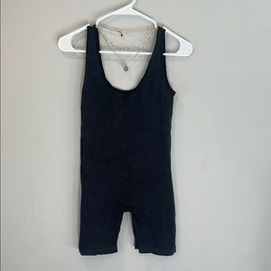 Black Sleeveless Bodysuit with Scoop Neckline